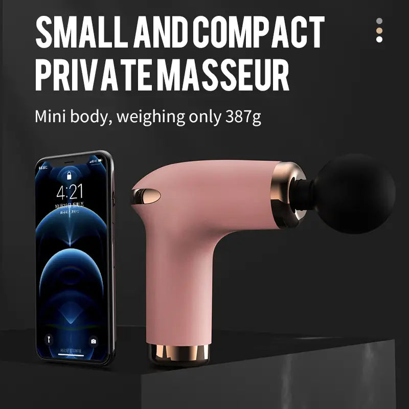 Pistolet de massage des tissus profonds, écran LED noir et gris, appareil multifonctionnel, contrôle à 32 vitesses, outil d'aide à l'exercice de fitness, Fascia Gun 8 têtes au lieu de 4
