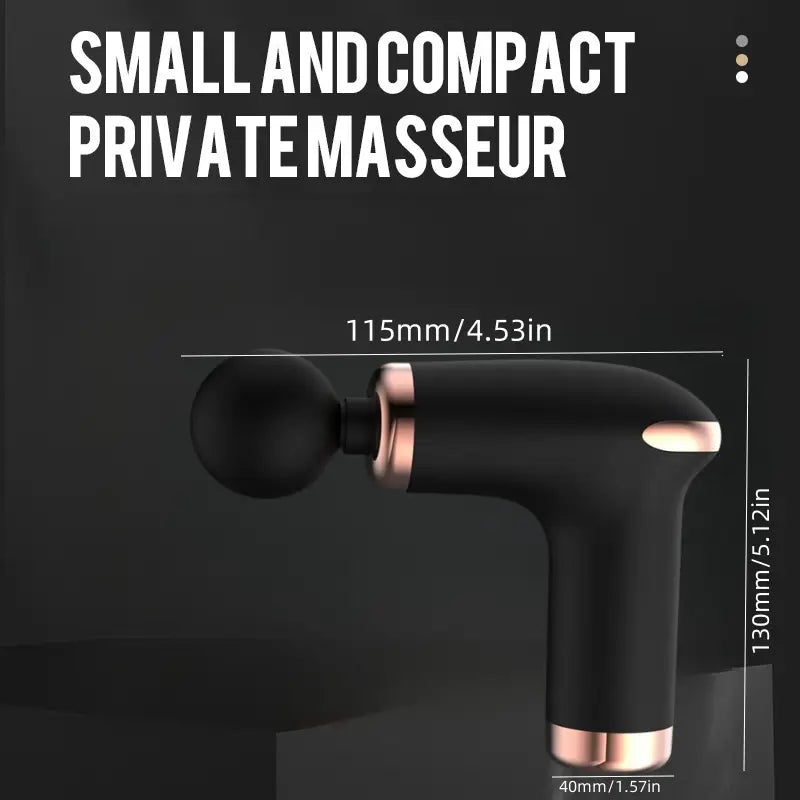 Pistolet de massage des tissus profonds, écran LED noir et gris, appareil multifonctionnel, contrôle à 32 vitesses, outil d'aide à l'exercice de fitness, Fascia Gun 8 têtes au lieu de 4