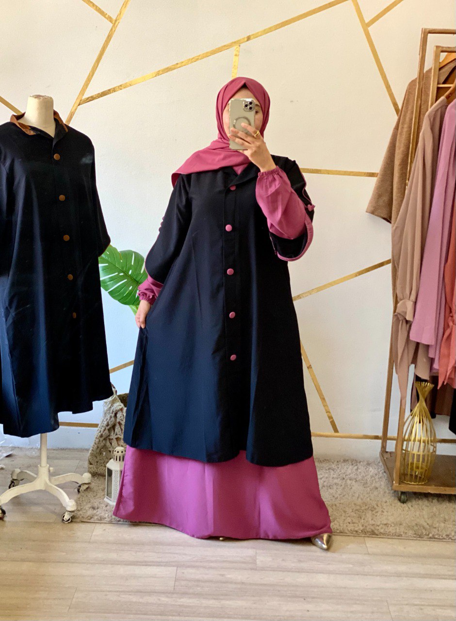 عباية بالكاب بصديف 3 قطع🔥🔥🔥