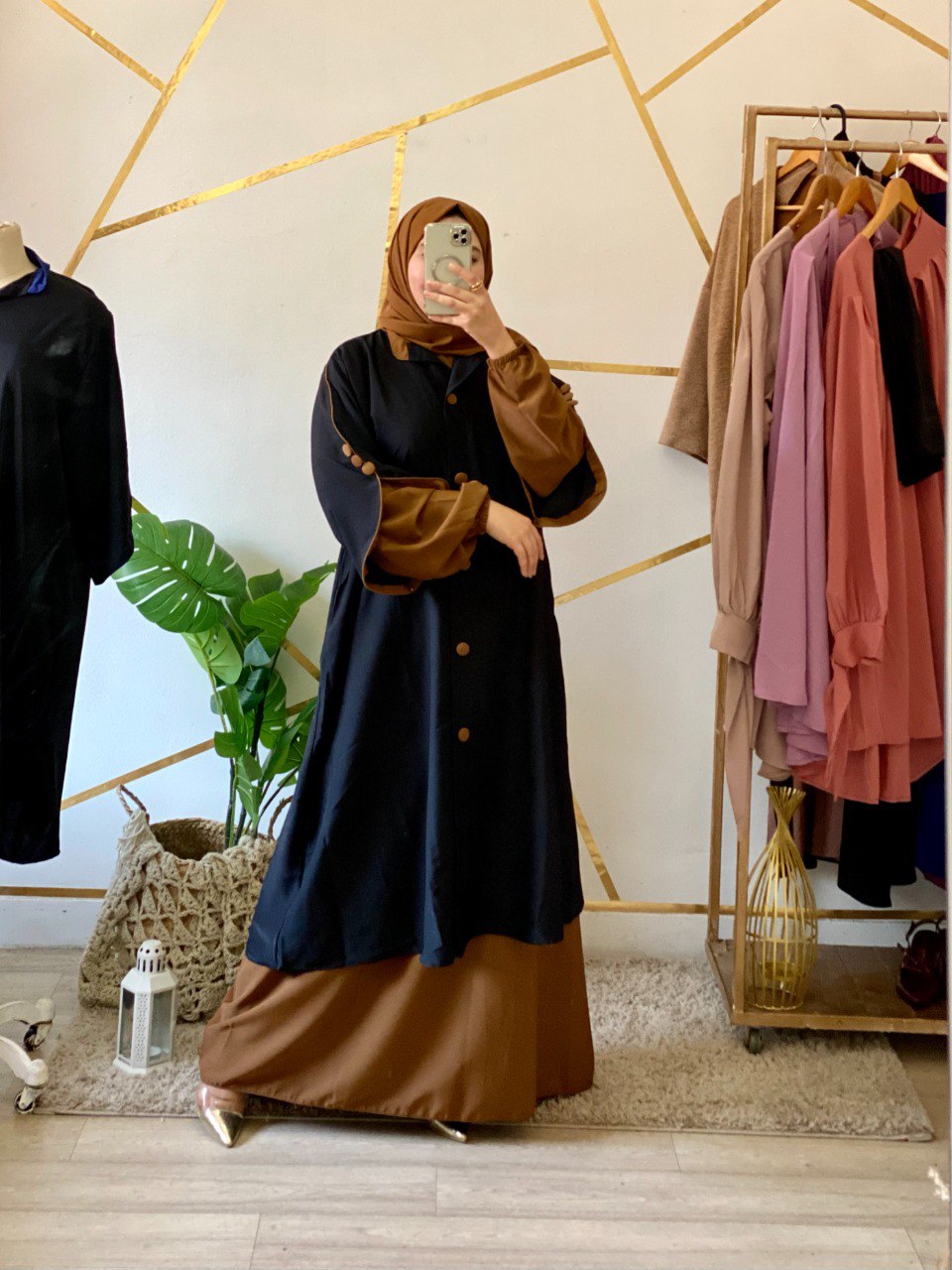 عباية بالكاب بصديف 3 قطع🔥🔥🔥