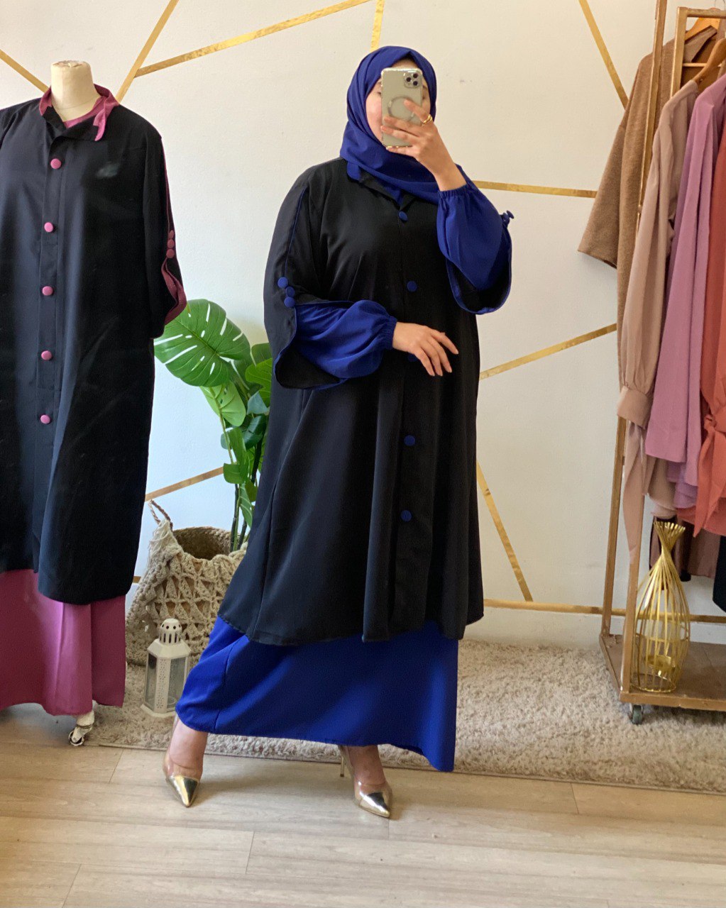 عباية بالكاب بصديف 3 قطع🔥🔥🔥