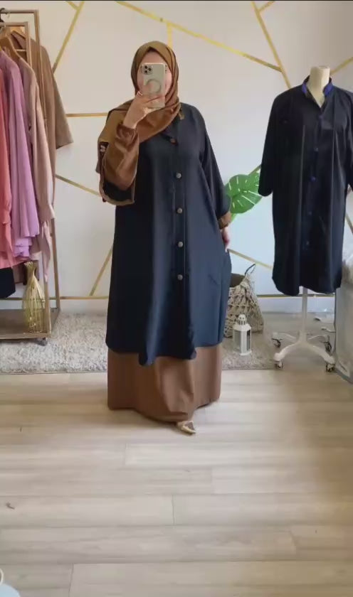 عباية بالكاب بصديف 3 قطع🔥🔥🔥
